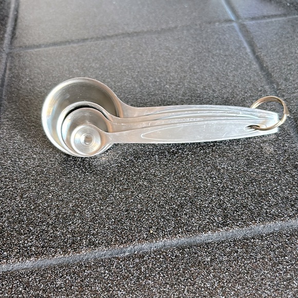 Set of 4 Vintage Stainless Funnel Spoons - Picture 4 of 4